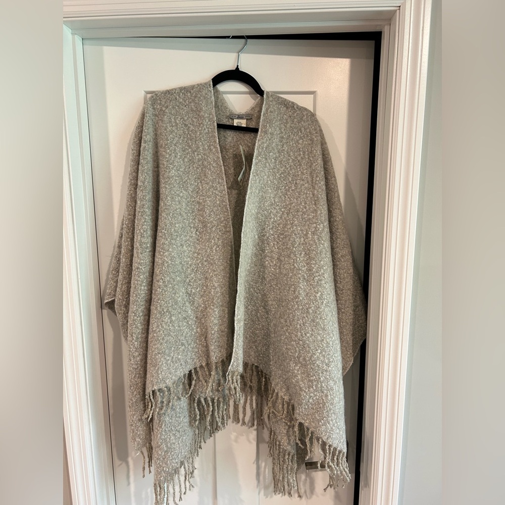 Grey sweater cardigan